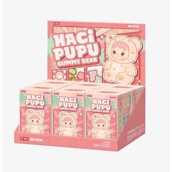 POP MART HACIPUPU Gummy Bear Series-Vinyl Plush Pendant Blind Box, Whole Set - Picture 6 of 9